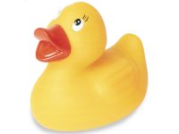 Petit canard de plastique jaune
